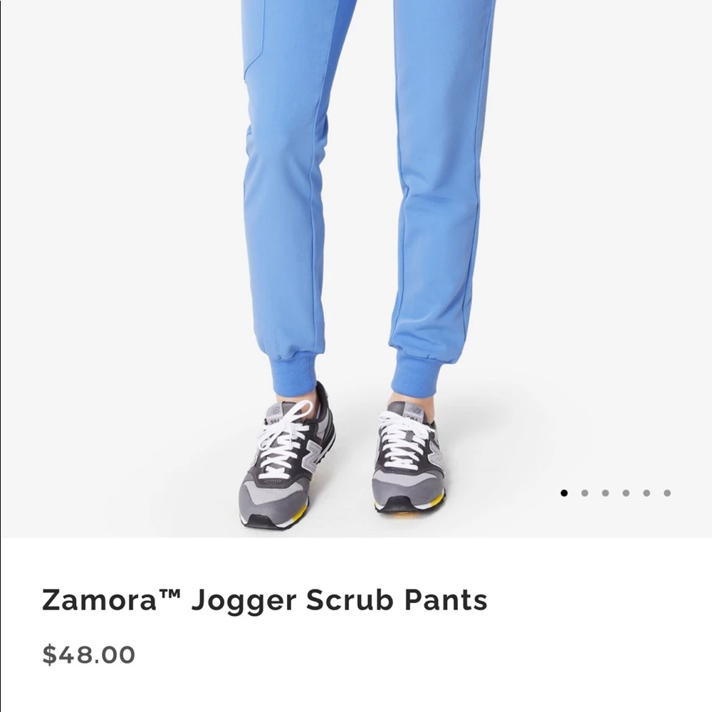Figs Zamora Ceil Blue scrub pant